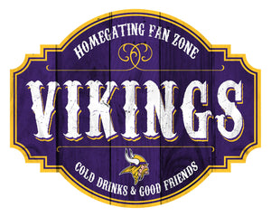 Minnesota Vikings Sign Wood 12 Inch Homegating Tavern - Fan Creations