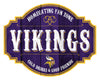 Minnesota Vikings Sign Wood 12 Inch Homegating Tavern - Fan Creations