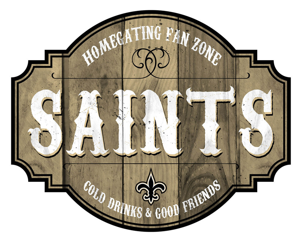 New Orleans Saints Sign Wood 12 Inch Homegating Tavern - Fan Creations