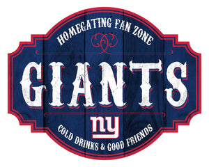 New York Giants Sign Wood 12 Inch Homegating Tavern - Fan Creations