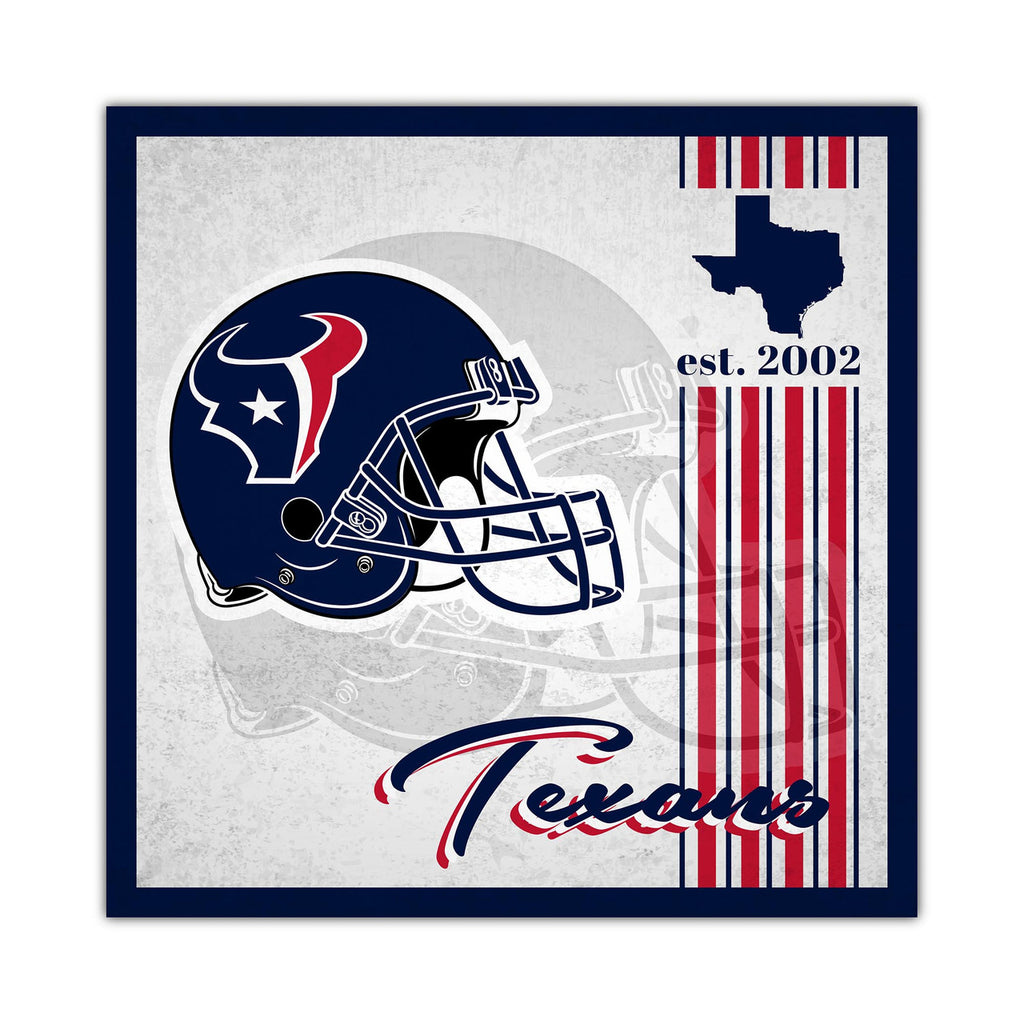 Houston Texans Sign Wood 10x10 Album Design - Fan Creations