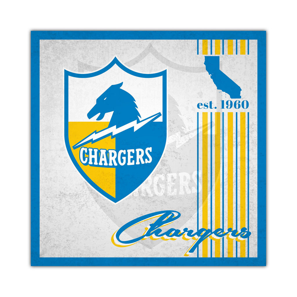 Los Angeles Chargers Sign Wood 10x10 Album Design - Fan Creations