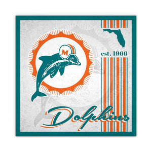 Miami Dolphins Sign Wood 10x10 Album Design - Fan Creations