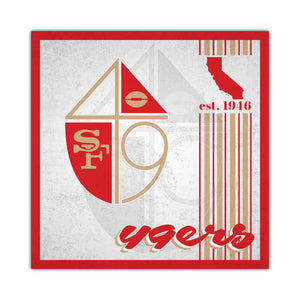 San Francisco 49ers Sign Wood 10x10 Album Design - Fan Creations