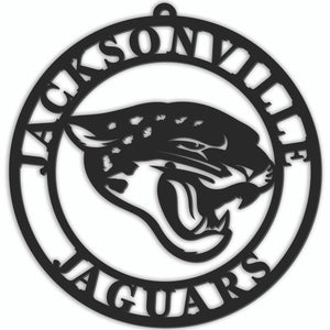 Jacksonville Jaguars Sign Door Hanger 16 Inch - Fan Creations