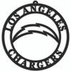 Los Angeles Chargers Sign Door Hanger 16 Inch - Fan Creations
