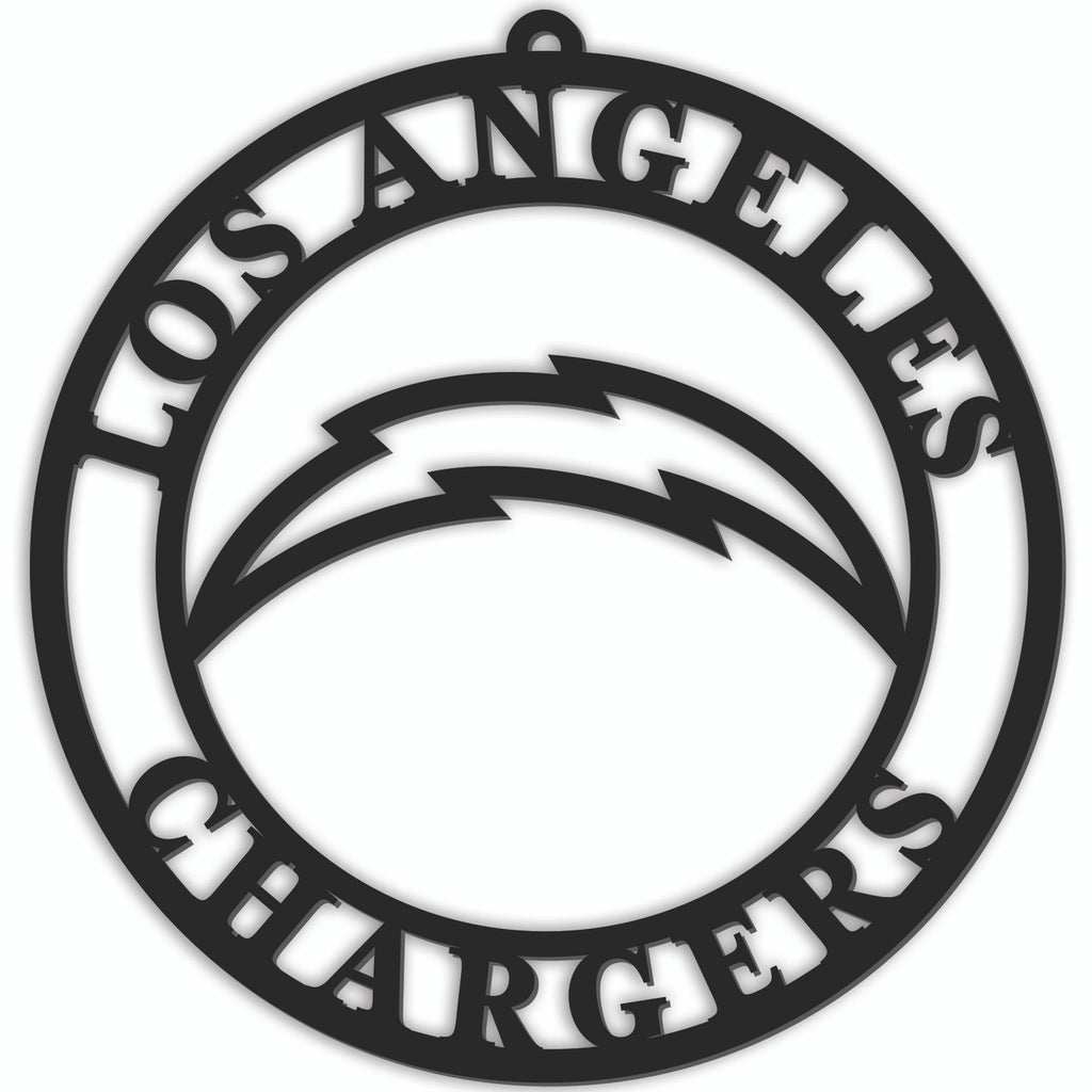 Los Angeles Chargers Sign Door Hanger 16 Inch - Fan Creations