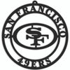 San Francisco 49ers Sign Door Hanger 16 Inch - Fan Creations