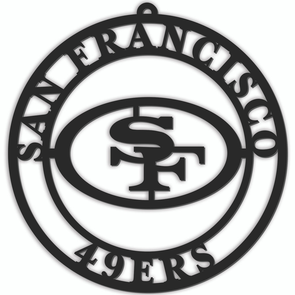 San Francisco 49ers Sign Door Hanger 16 Inch - Fan Creations