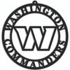 Washington Commanders Sign Door Hanger 16 Inch - Fan Creations