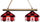 NORTH CAROLINA STATE 2-LIGHT EXECUTIVE GAME TABLE LIGHT - NCS-280EXGLN