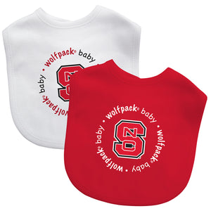 North Carolina State Wolfpack Baby Bib 2 Pack - Masterpieces Puzzle Company