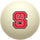 NORTH CAROLINA STATE CUE BALL WHITE - NCSBBC100X