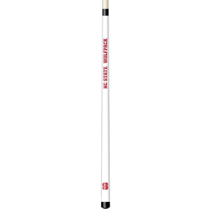 NC STATE ENGRAVED BILLIARD CUE WHITE / RED - NCSBCE101-JR