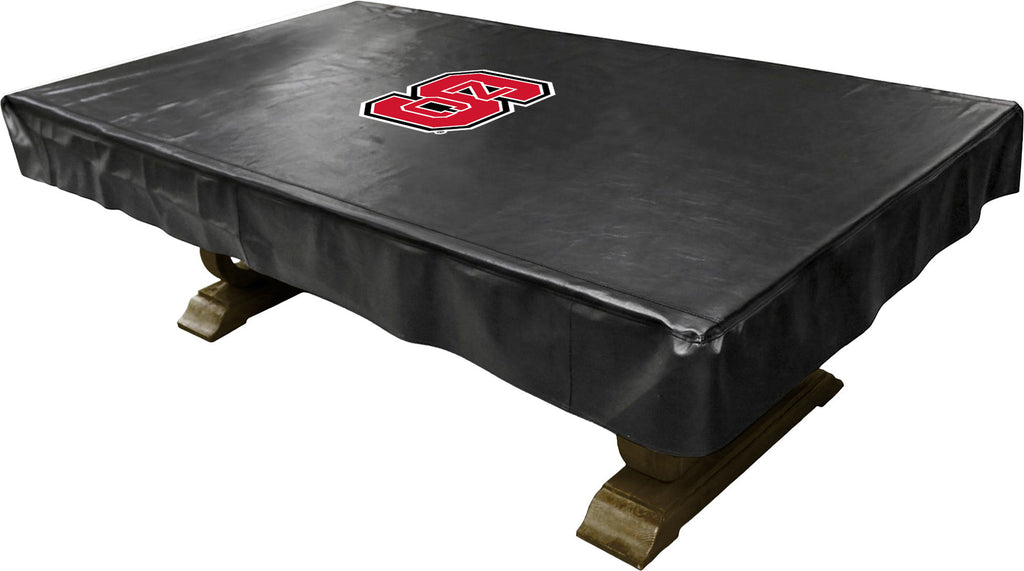 NORTH CAROLINA STATE BILLIARD TABLE COVER BLACK - NCSBTC100ST-8