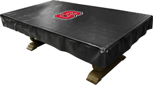 NORTH CAROLINA STATE BILLIARD TABLE COVER BLACK - NCSBTC100ST-9