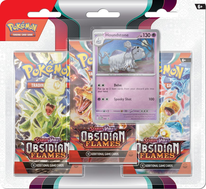 Pokemon - Pokemon Scarlet And Violet 3 Obsidian Flames 3-Pack Blister