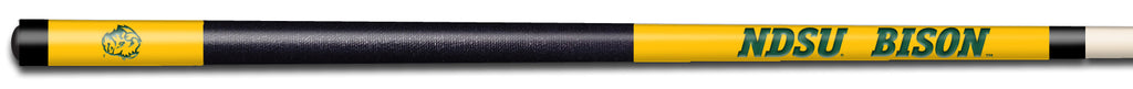 NORTH DAKOTA STATE COLOR ENGRAVED BILLIARD CUE GREEN / YELLOW - NDSBCE912