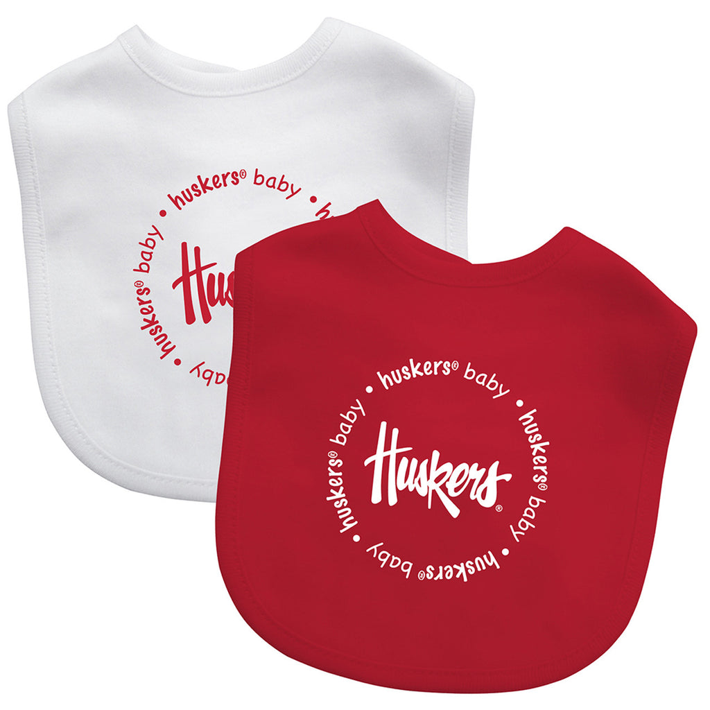 Nebraska Cornhuskers Baby Bib 2 Pack - Masterpieces Puzzle Company