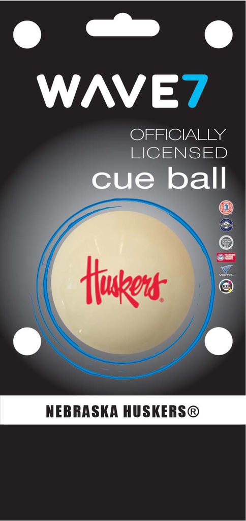 NEBRASKA CUE BALL WHITE - NEBBBC200