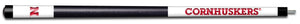 NEBRASKA ENGRAVED BILLIARD CUE WHITE / RED - NEBBCE101