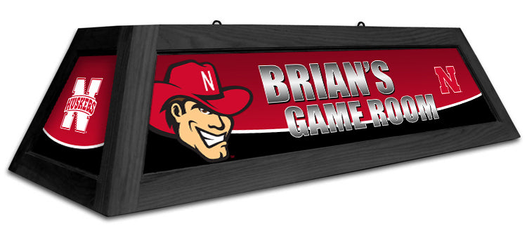 NEBRASKA 42'' SPIRIT GAME TABLE LAMP - CUSTOM RED - NEBBSL421C