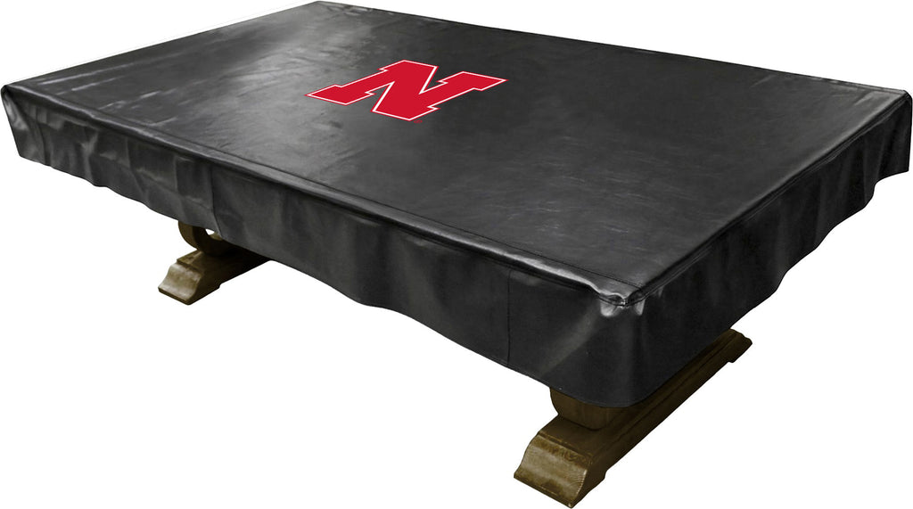 NEBRASKA BILLIARD TABLE COVER BLACK - NEBBTC600ST-7