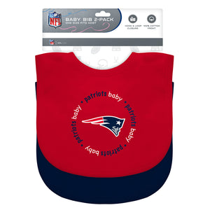 New England Patriots Baby Bib 2 Pack - Masterpieces Puzzle Company