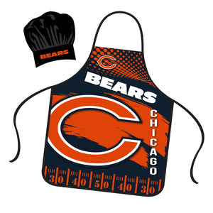 Chicago Bears Chef Hat and Apron Set - Mojo Licensing