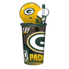 Green Bay Packers Helmet Cup 32oz Plastic with Straw - Mojo Licensing