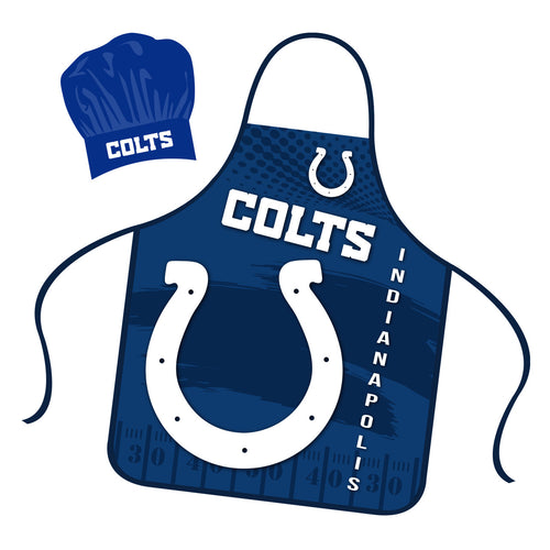 Indianapolis Colts Chef Hat and Apron Set - 1