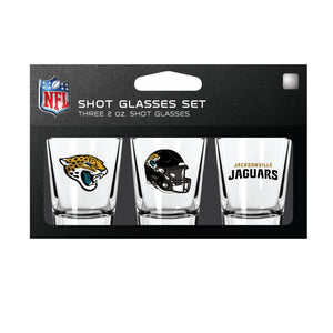 Jacksonville Jaguars Shot Glass Set 3 Pack - Mojo Licensing