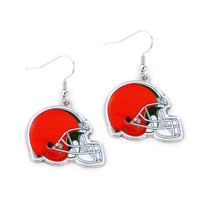 Cleveland Browns Earrings Glitter Dazzle - Aminco