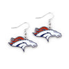 Denver Broncos Earrings Glitter Dazzle - Aminco