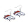 Denver Broncos Earrings Glitter Dazzle - Aminco