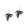 Atlanta Falcons Earrings Glitter Dazzle - Aminco