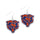 Chicago Bears Earrings Glitter Dazzle - Aminco