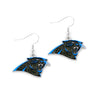 Carolina Panthers Earrings Glitter Dazzle - Aminco