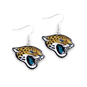 Jacksonville Jaguars Earrings Glitter Dazzle - Aminco