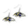 Baltimore Ravens Earrings Glitter Dazzle - Aminco