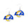 Los Angeles Rams Earrings Glitter Dazzle - Aminco