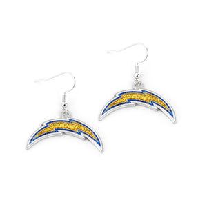 Los Angeles Chargers Earrings Glitter Dazzle - Aminco