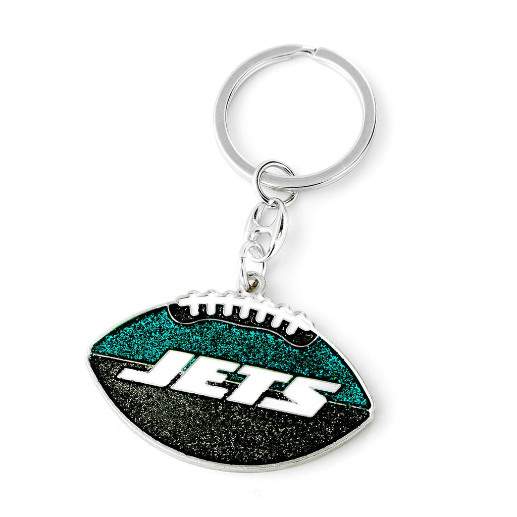 New York Jets Keychain Football Glitter - Aminco