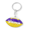 Minnesota Vikings Keychain Football Glitter - Aminco