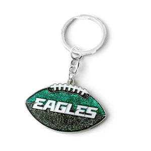 Philadelphia Eagles Keychain Football Glitter - Aminco