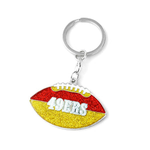 San Francisco 49ers Keychain Football Glitter - Aminco