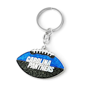 Carolina Panthers Keychain Football Glitter - Aminco
