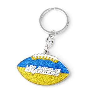 Los Angeles Chargers Keychain Football Glitter - Aminco