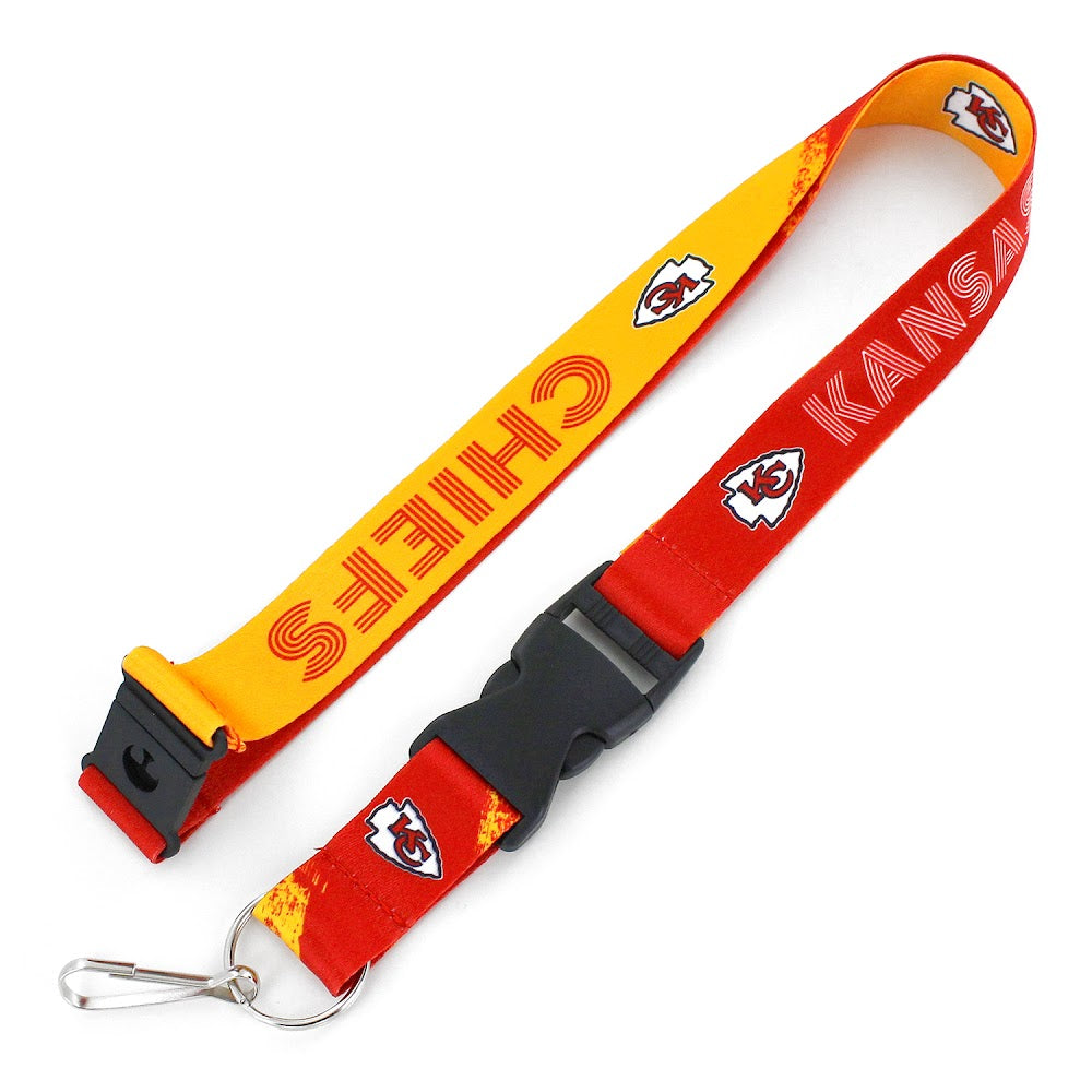 Kansas City Chiefs Lanyard Crossfade Design - Aminco