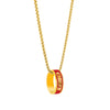 Kansas City Chiefs Necklace Fashion Ring Pendant Gold - Aminco